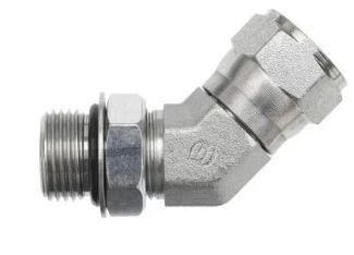 1/4" Female JIC x 1/4" Male AORB 45°