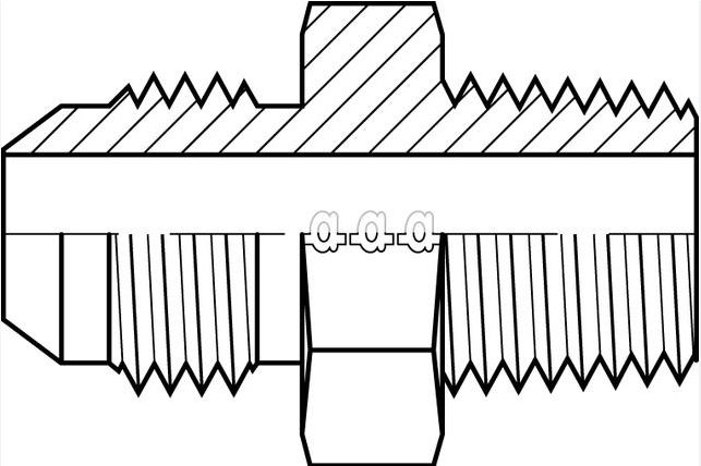 -4 MJIC x R1/8" BSPT Male-Straight