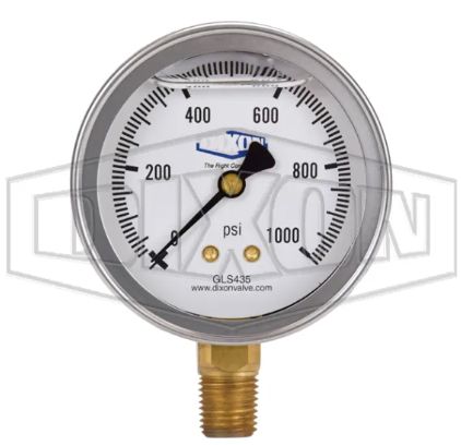 1000 PSI Pressure Gauge GLS435