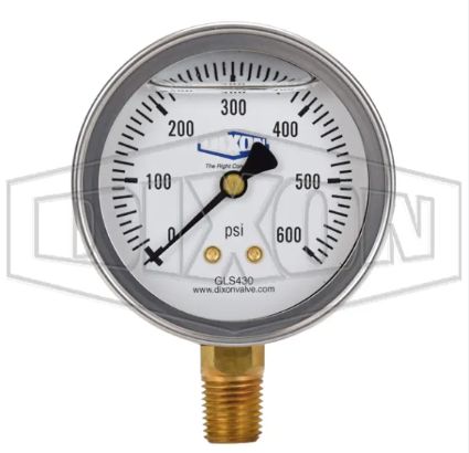 600 PSI Pressure Gauge