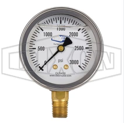 Pressure Gauge 3000PSI GLS450