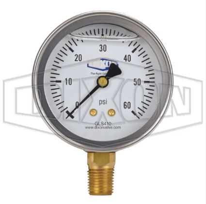 Pressure Gauge 60PSI GLS410