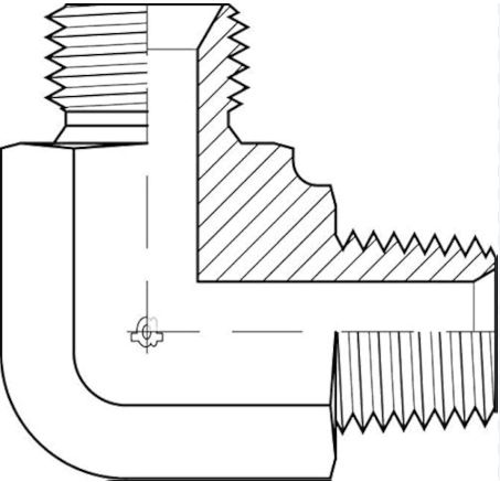 9070-12-12 MBSPP x MNPT 90°