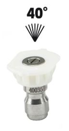 White Pressure washer nozzle