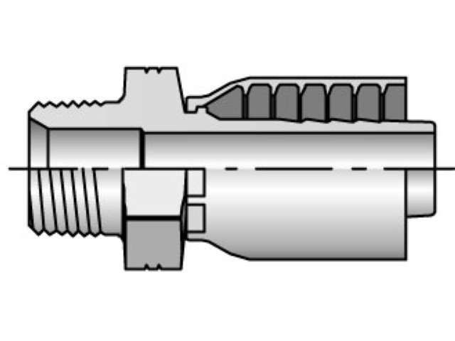1/2" Male BSPT x 1/2" Hose (43 series)