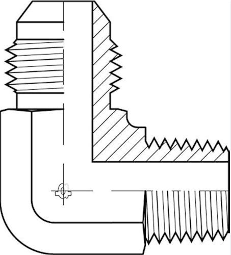 9063-06-06 MJIC x MBSPT 90° Elbow