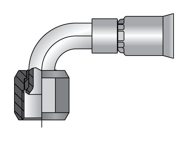 13991N-10-10 JIC Swivel 90° Swivel