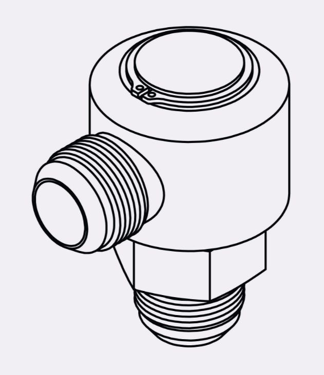 LS-2500-08-08 MJIC Live Swivel 90°