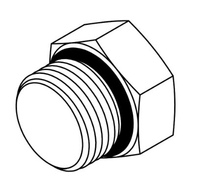 6408-12 ORB HEX PLUG