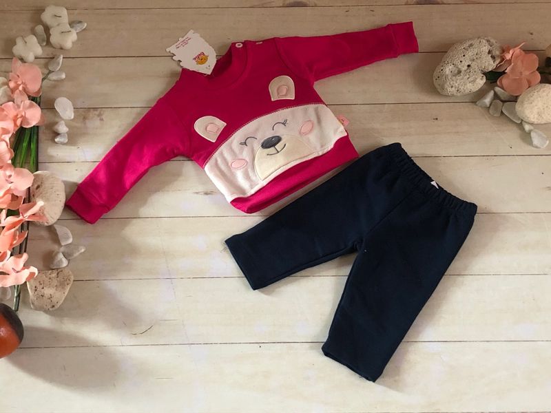 CONJUNTO 2 PIEZAS SUDADERA OSA LINDA FUSHIA