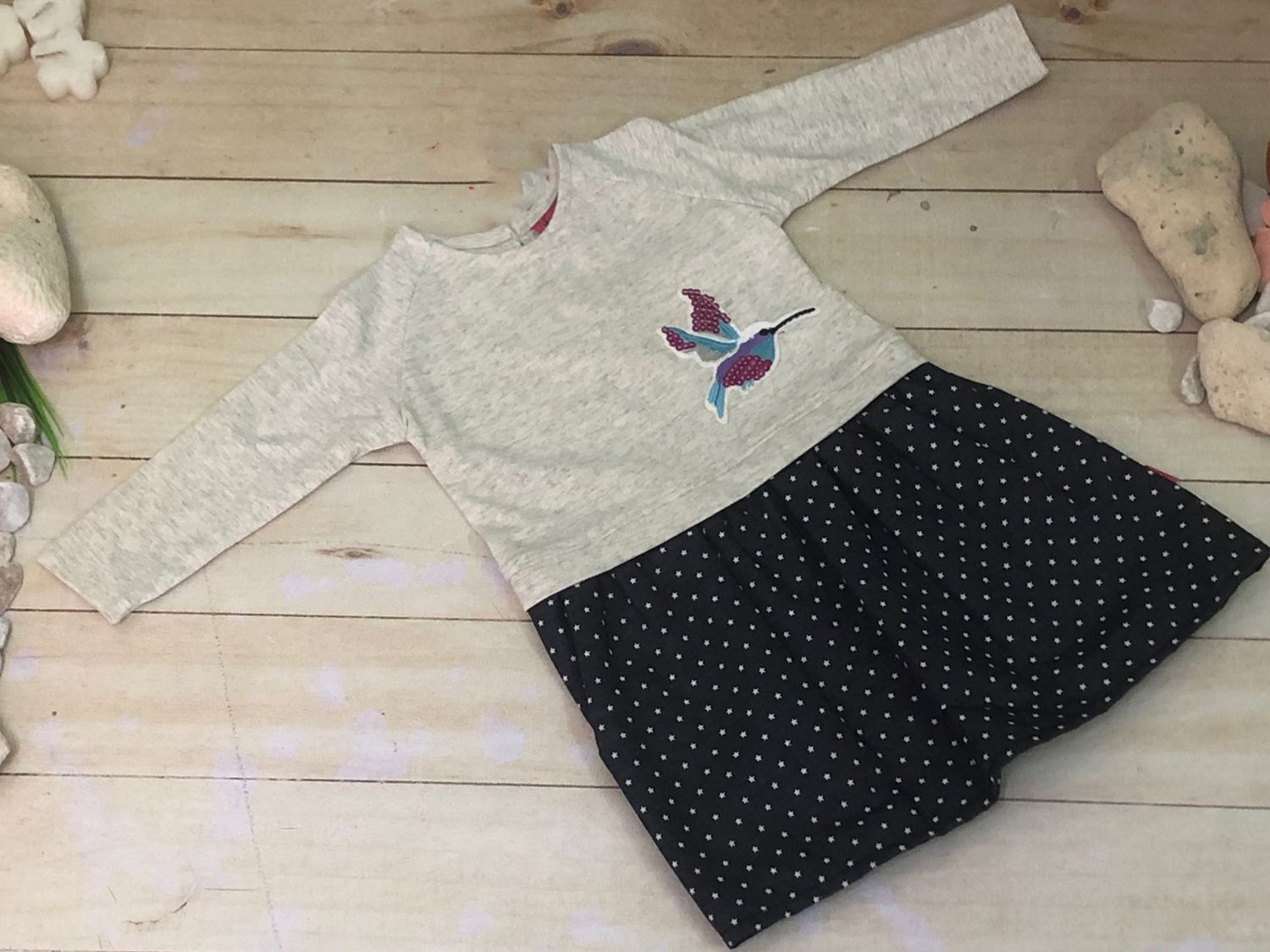 VESTIDO COLIBRI BORDADO