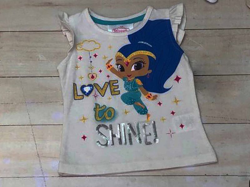 MARCA NICKELODEON BLUSA SHIMMER Y SHINE HUESO