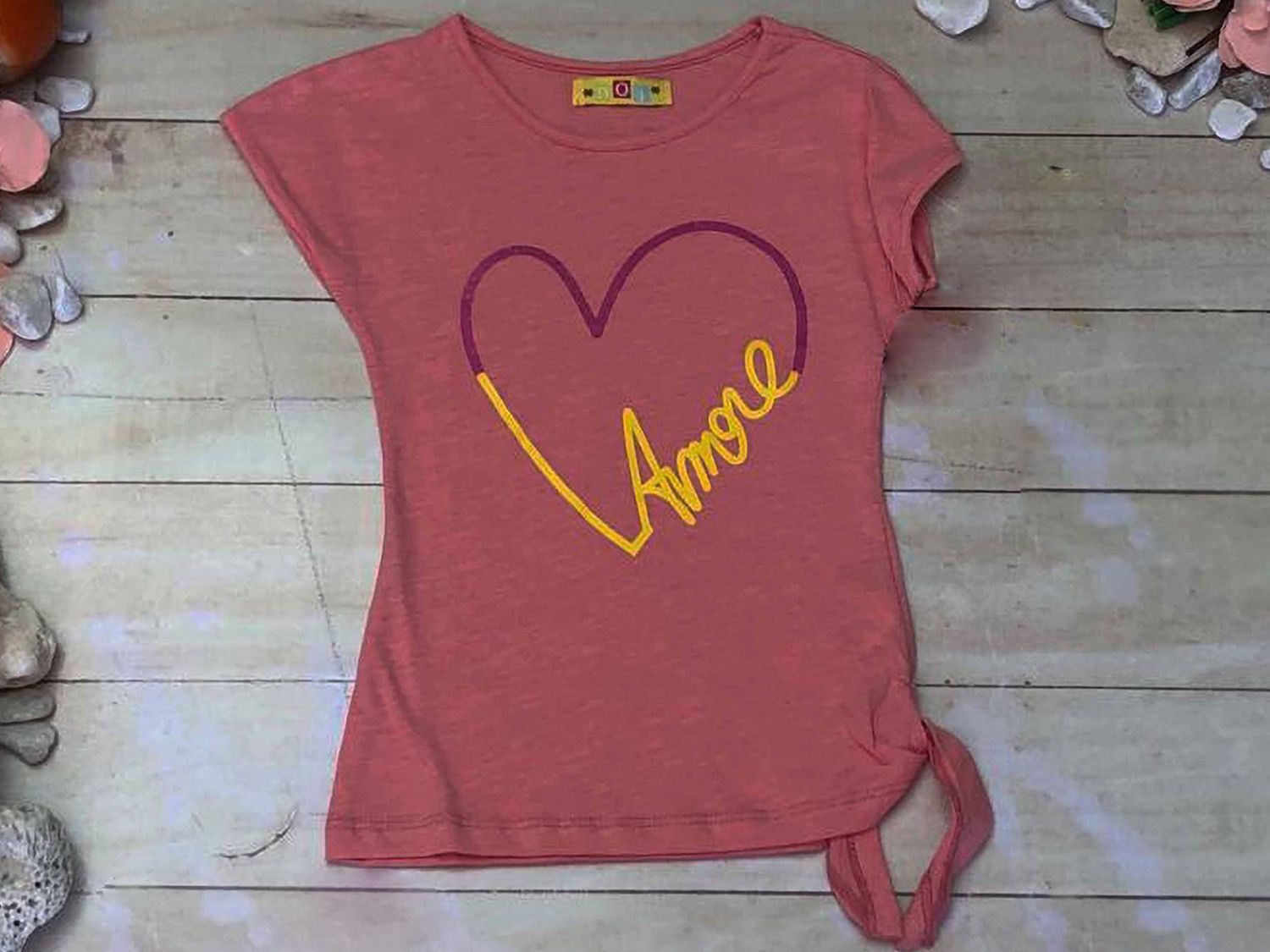 PLAYERA CORAL CORAZON  MORADO