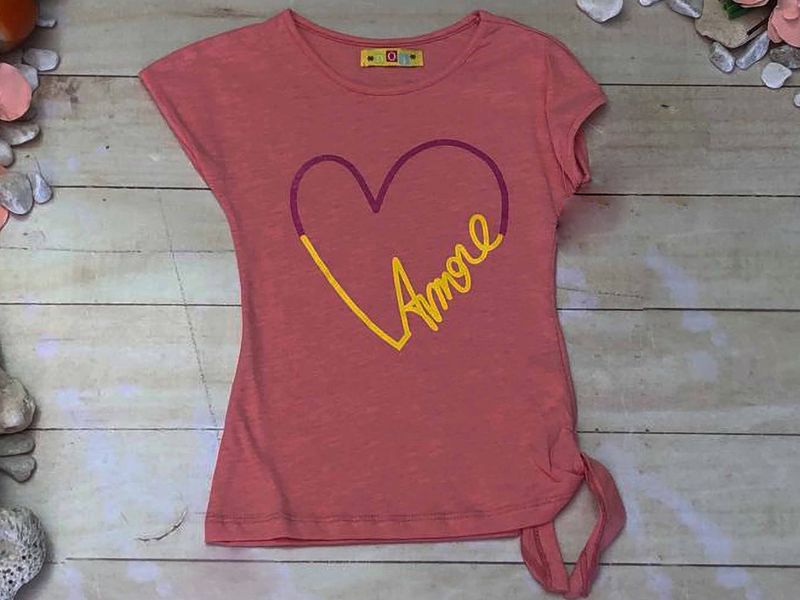 PLAYERA CORAL CORAZON  MORADO