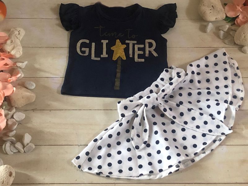 CONJUNTO 2PZ NIÑA FALDA PUNTO