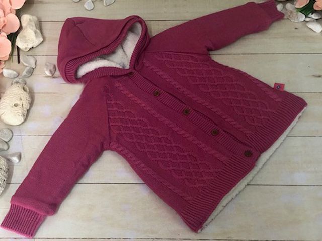SWETER NIÑA FORRADO TRENZAS