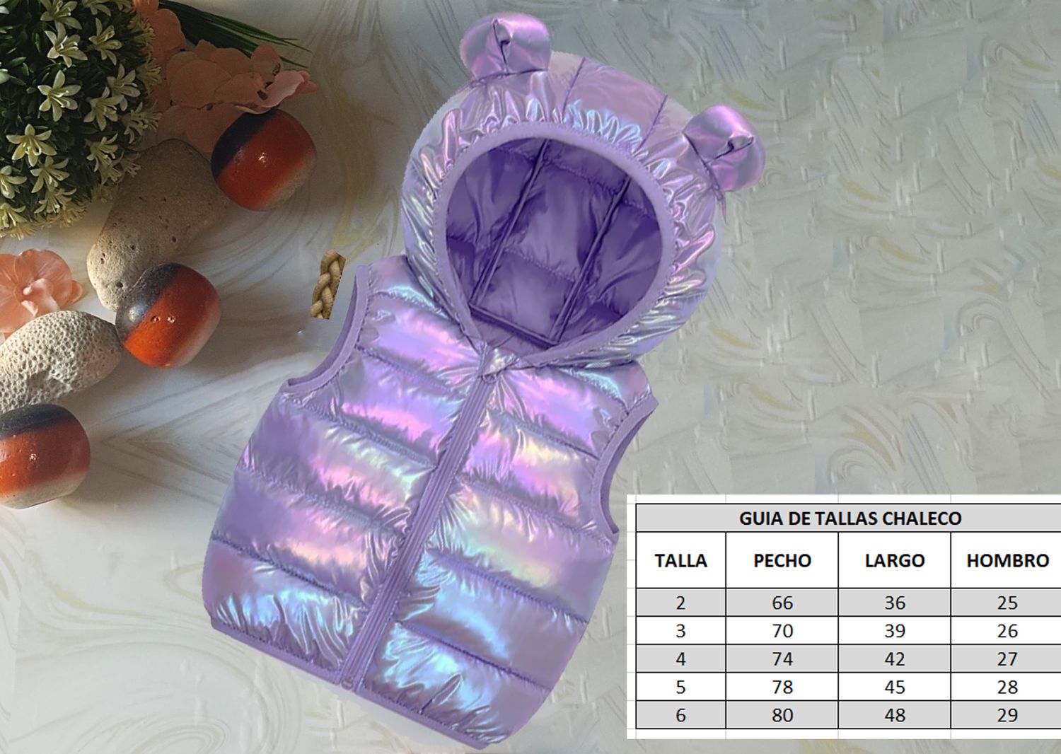 CHALECO TORNASOL MORADO