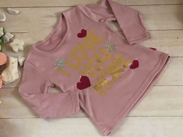 BLUSA ROSA NIÑA LOVE YOU MORE