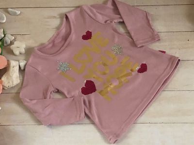 BLUSA ROSA NIÑA LOVE YOU MORE