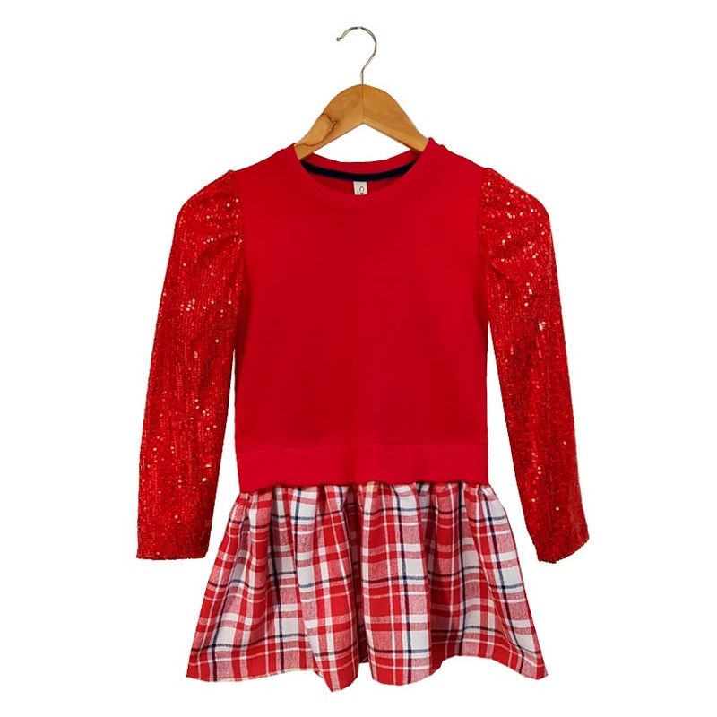 VESTIDO ESCOSES ROJO LENTEGUELA