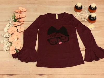 BLUSA LENTES VINO