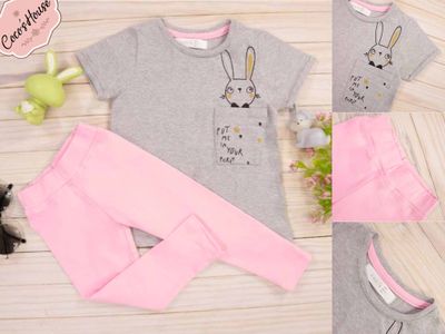 CONJUNTO MALLAS Y BLUSA CONEJO