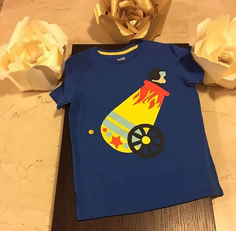 PLAYERA CAYON COLOR AZUL