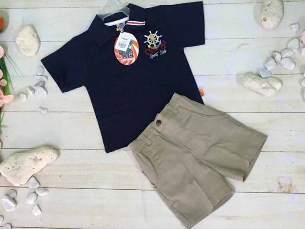 CONJUNTO 2PZ ANCLA SPORT CLUB AZUL
