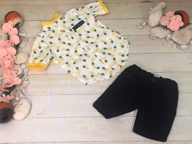 CONJUNTO 2PZ CAMISA PIÑAS