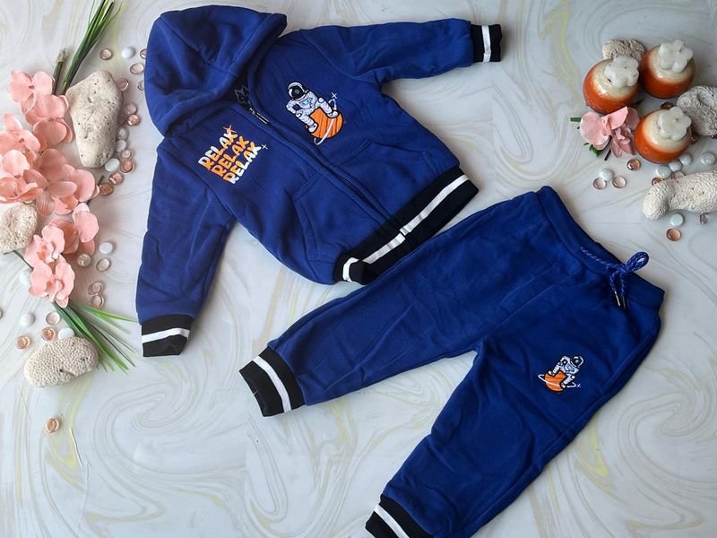 PANS DE NIÑO AFELPALDO AZUL REY