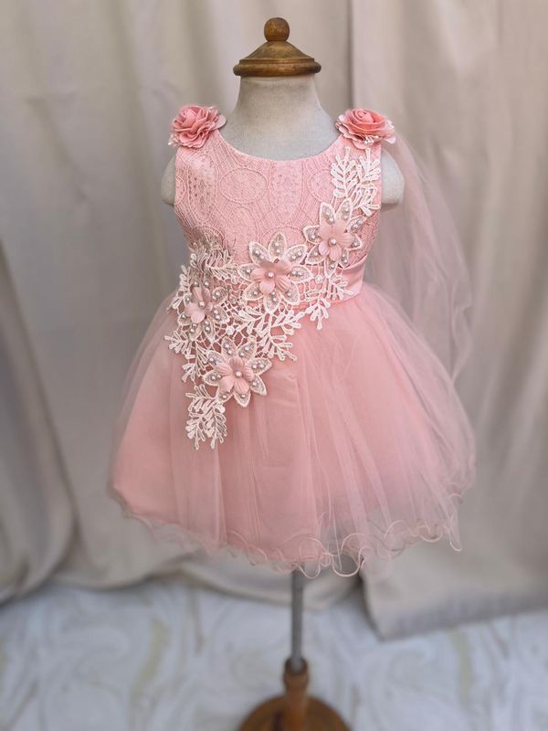 VESTIDO DE CEREMONIA ROSA PASTEL