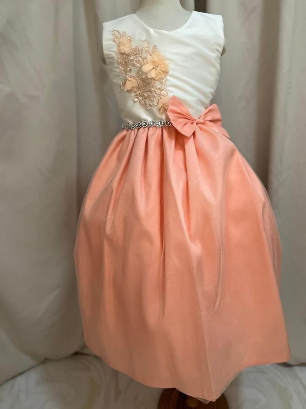 VESTIDO CEREMONIA COLOR BLUSH (DURAZNO)