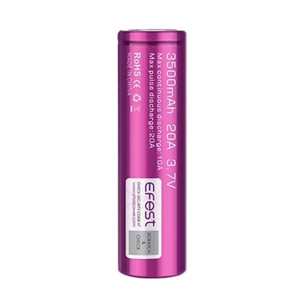Efest 18650 3500mAh with flat top high drain 20A Pack of 2