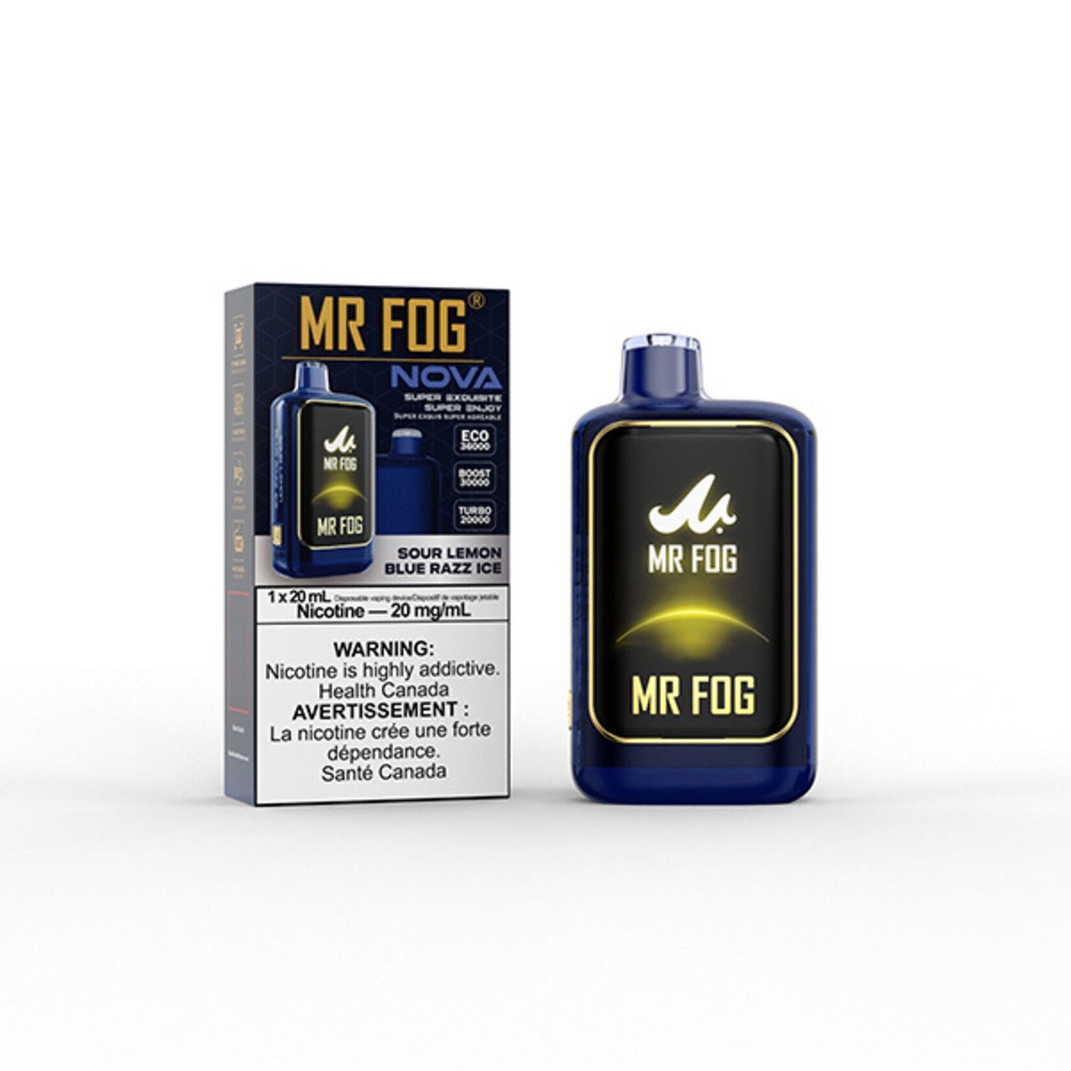 MR FOG NOVA 36K DISPOSABLE, Flavour: Blue Razz Steezy Sour Lemon Ice