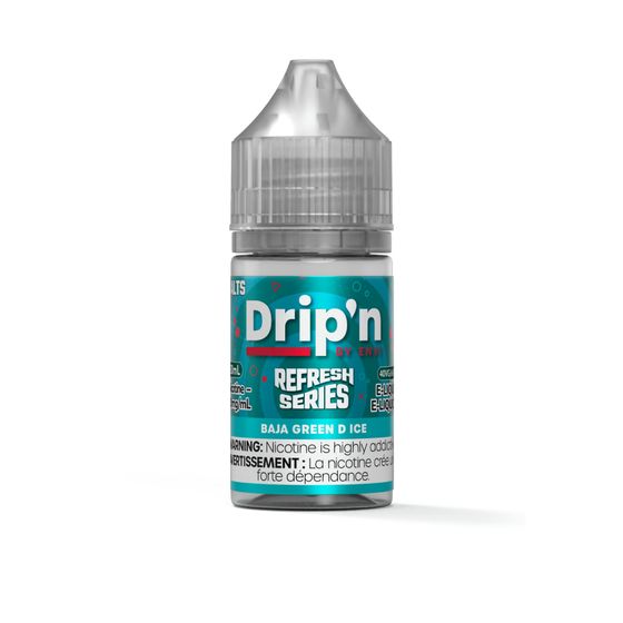Drip&#39;n Refresh Salt E-Liquid, Flavour: Baja Green D Ice