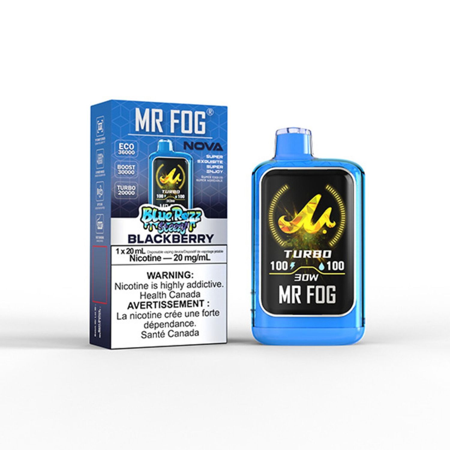 Mr Fog Nova Blitz Flavor MR FOG NOVA 36K Disposable Vape MR FOG DISPOSABLES