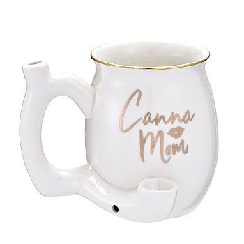 Canna Mom White Small Mug