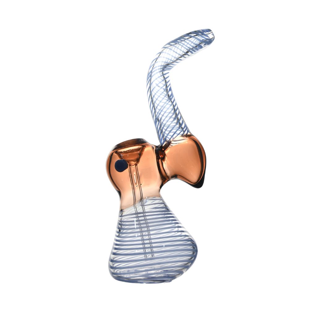 7&quot; Spiral Swirl Glass Bubbler