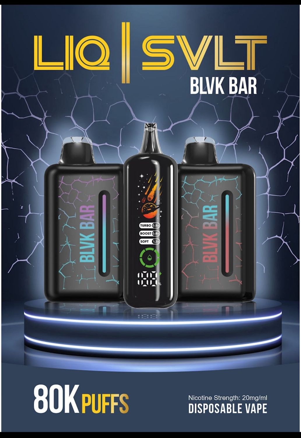 LIQ | SVLT - BLVK BAR 80K PUFFS