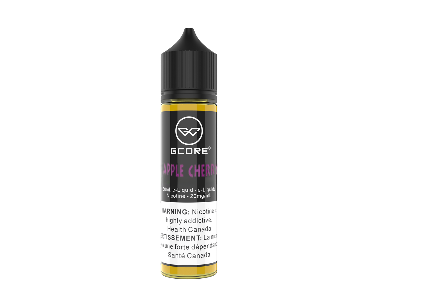 GCORE 60ML SALT NIC E-LIQUID, Flavour: Apple Cherry, Strength: 20MG