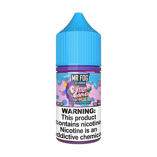 MR FOG BUBBLE GANG 30ML SALT NIC E-LIQUID, Flavour: Blue Raspberry, Strength: 20MG