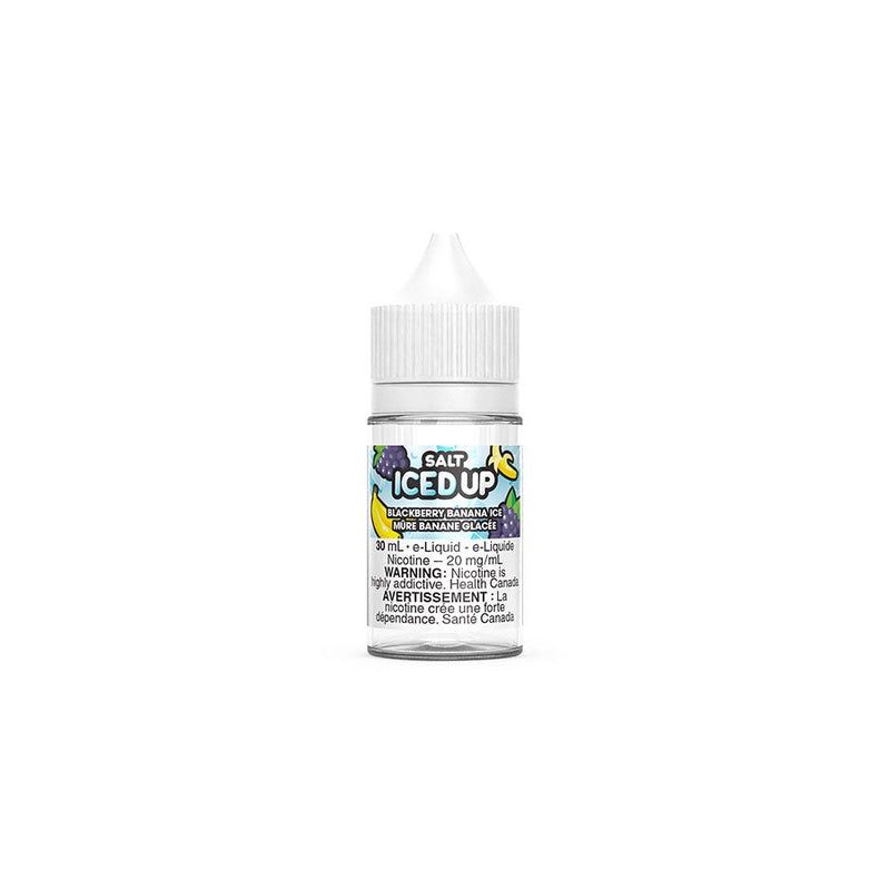 ICED UP 30ML SALT NIC E-LIQUID, Flavour: BLACKBERRY BANANA ICE, Strength: 12mg/mL