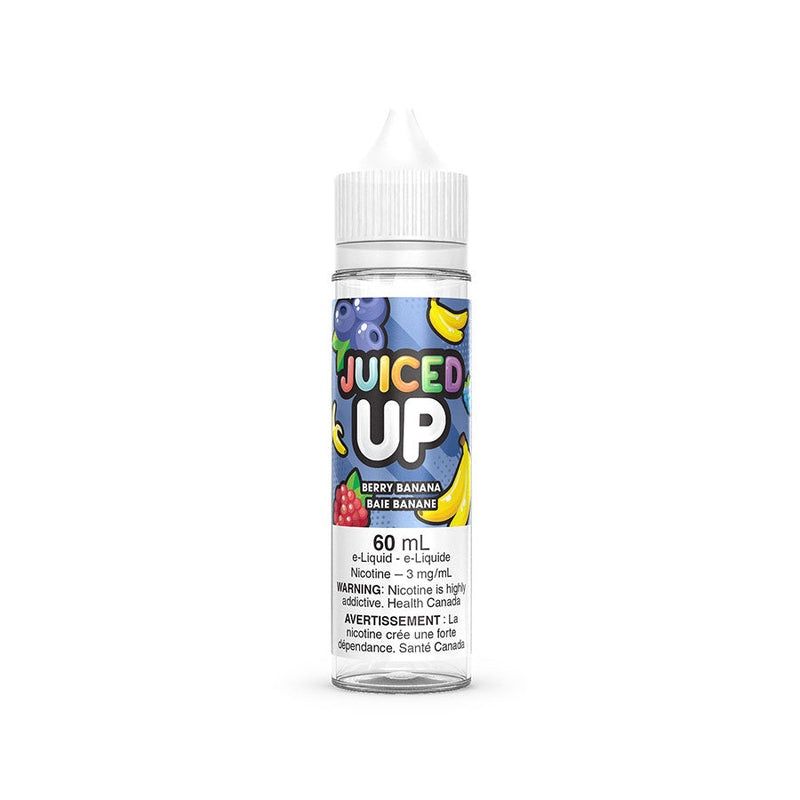JUICED UP 60ML FREEBASE E-LIQUID, Flavour: BERRY BANANA, Strength: 3mg/mL