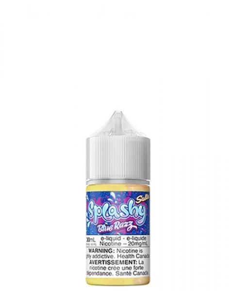 SPLASHY 30ML SALT NIC E-LIQUID, Flavour: Blue Raspberry, Strength: 10mg/mL