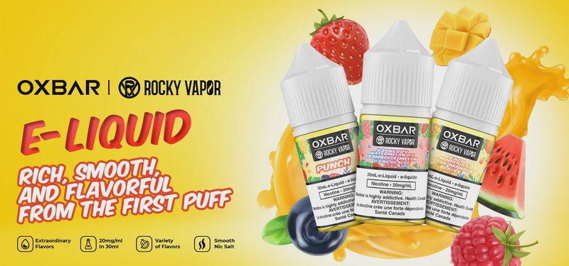 OXBAR ROCKY VAPOR 30ML SALT NIC E-liquids