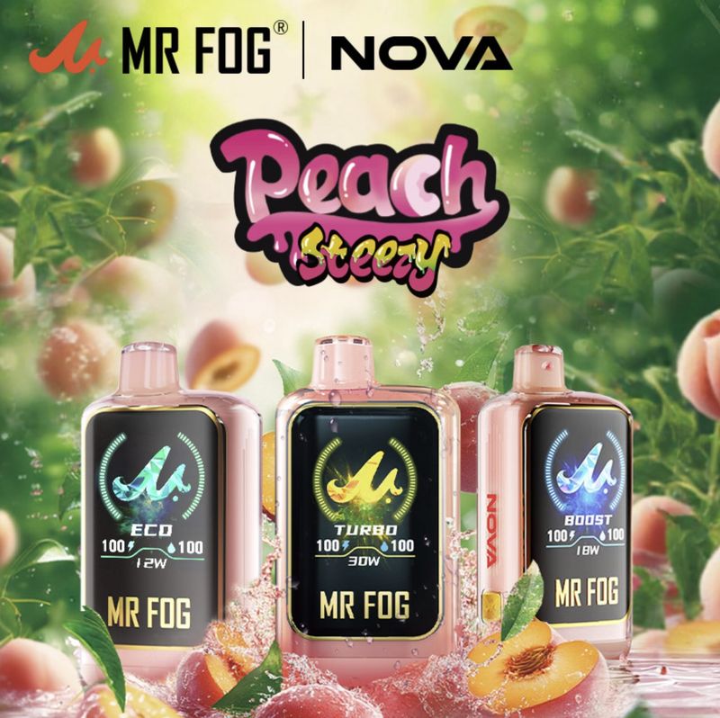 MR FOG NOVA 36K  PEACH STEEZY DISPOSABLE