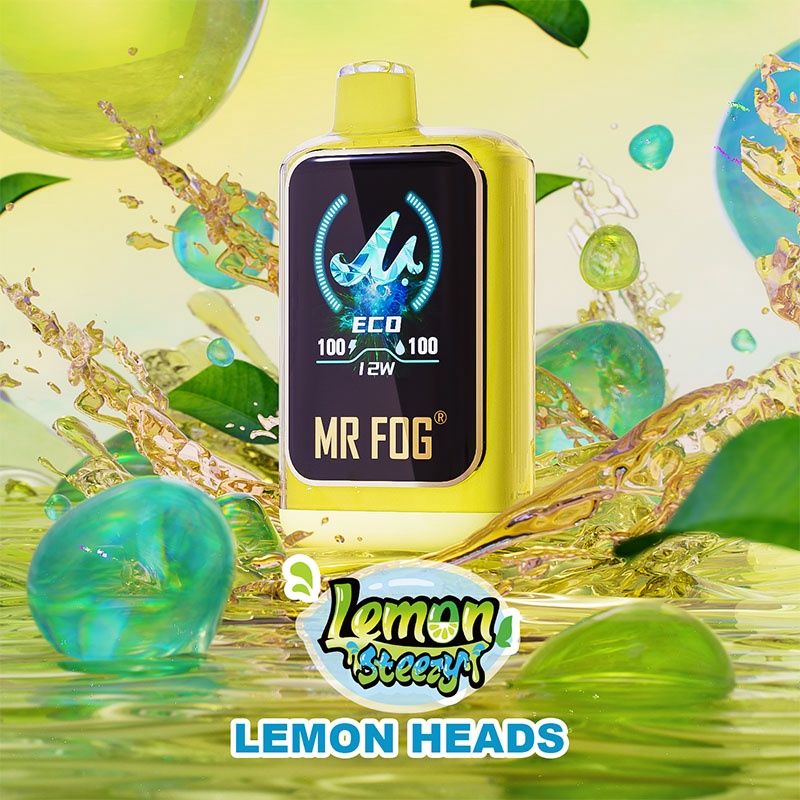MR FOG NOVA 36K LEMON STEEZY DISPOSABLE, Flavour: NVLS01- LEMON HEADS, Strength: 20MG