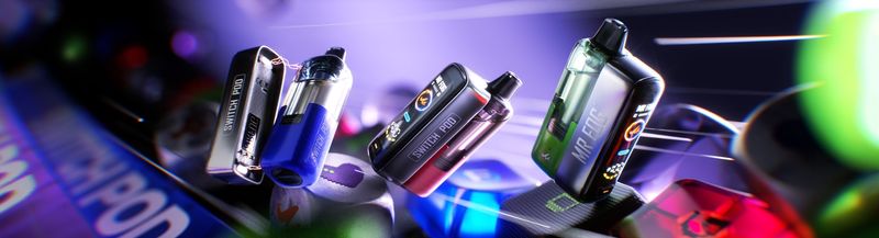 MR FOG SWITCH POD +BATTERY KIT 45K ORIGINAL ,DISPOSABLE