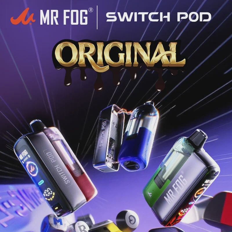 MR FOG SWITCH POD +BATTERY KIT 45K ORIGINAL ,DISPOSABLE