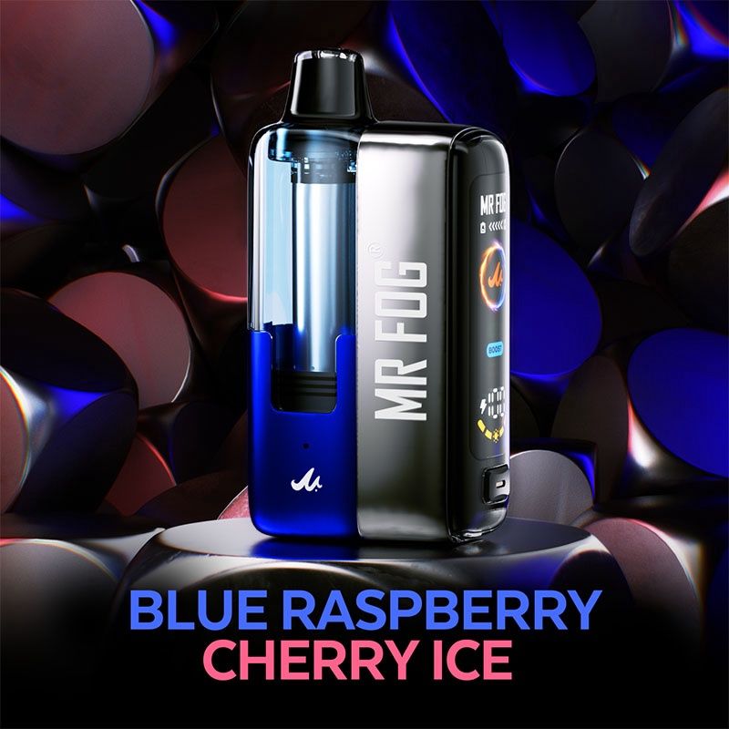 MR FOG SWITCH POD +BATTERY KIT 45K ORIGINAL ,DISPOSABLE, Flavour: SWPK01- BLUE RASPBERRY CHERRY ICE, Strength: 20mg